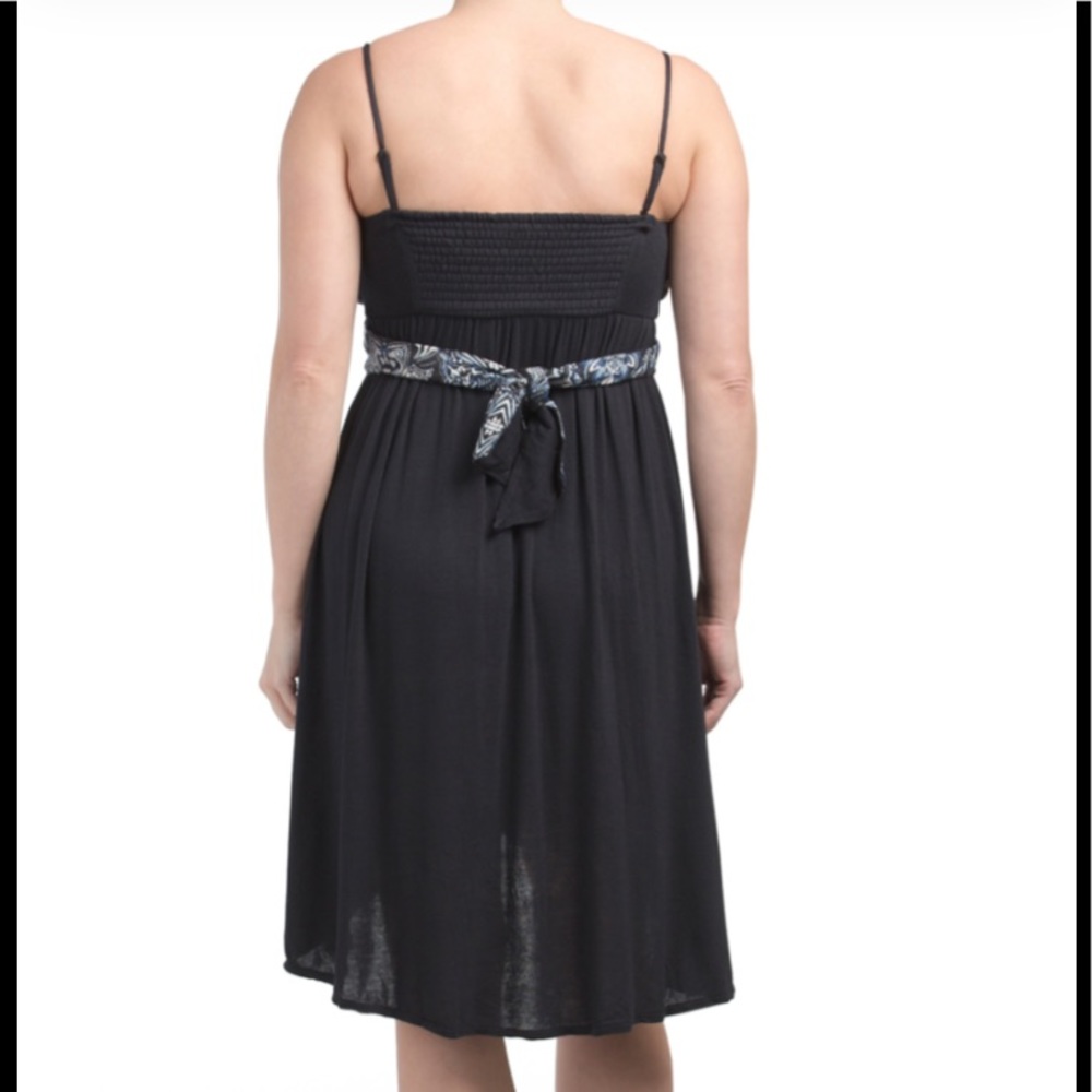 New Free People Bare Knit Black/ Navy Dress Size M - Picture 3 of 6